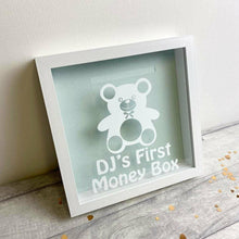 Load image into Gallery viewer, Personalised 'First Money Box' Saving Fund, Money Box Gift