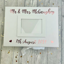 Load image into Gallery viewer, Personalised Mr & Mrs Wedding Date Gift A4 Photo Box