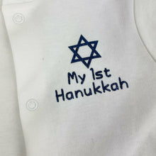 Load image into Gallery viewer, My 1st Hanukkah Sleepsuit, Baby's First Hanukkah