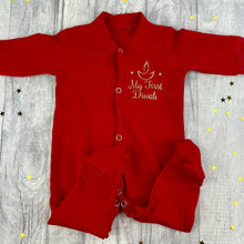 Load image into Gallery viewer, 'My First Diwali' Traditional Diya, Hindu Celebration Baby Sleepsuit