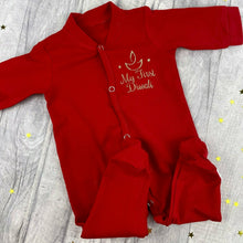 Load image into Gallery viewer, 'My First Diwali' Traditional Diya, Hindu Celebration Baby Sleepsuit