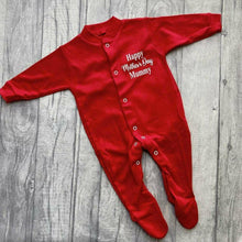 Load image into Gallery viewer, 'Happy Mother's Day Mummy' Baby Girls or Boys Sleep Suit