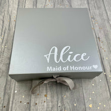 Load image into Gallery viewer, Personalised Bridesmaid Memory Keepsake Gift Box, Wedding Party