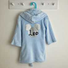 Load image into Gallery viewer, Baby Boy Dressing Gown, Personalised Disney Mickey Mouse Robe