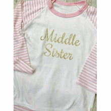 Load image into Gallery viewer, Middle Sister pink and white girls Pyjamas