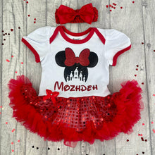 Load image into Gallery viewer, Personalised Disney Minnie Mouse Tutu Romper