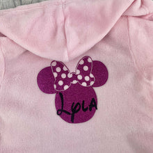 Load image into Gallery viewer, Baby Girl Dressing Gown, Personalised Disney Minnie Mouse light pink Robe