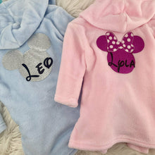 Load image into Gallery viewer, Baby Boy Dressing Gown, Personalised Disney Mickey Mouse Robe