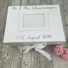 Load image into Gallery viewer, Personalised Mr & Mrs Wedding Date Gift A4 Photo Box