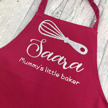 Load image into Gallery viewer, Personalised Mummy's Little Baker Kids Baking Cooking Apron - Little Secrets Clothing
