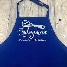 Load image into Gallery viewer, Personalised Mummy's Little Baker Kids Baking Cooking Apron