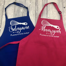 Load image into Gallery viewer, Personalised Mummy's Little Baker Kids Baking Cooking Apron