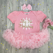 Load image into Gallery viewer, My 1st Holiday Tutu Romper