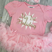 Load image into Gallery viewer, My 1st Holiday Tutu Romper