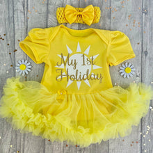 Load image into Gallery viewer, My 1st Holiday Tutu Romper