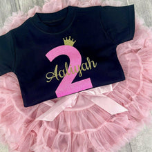 Load image into Gallery viewer, Birthday Girls Personalised Pink Outfit Set