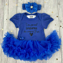 Load image into Gallery viewer, I'm Proof Dreams Come True Baby Girl Disney Tutu Romper