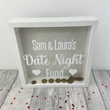 Load image into Gallery viewer, Personalised Date Night Fund Savings Money Box Couples Gift