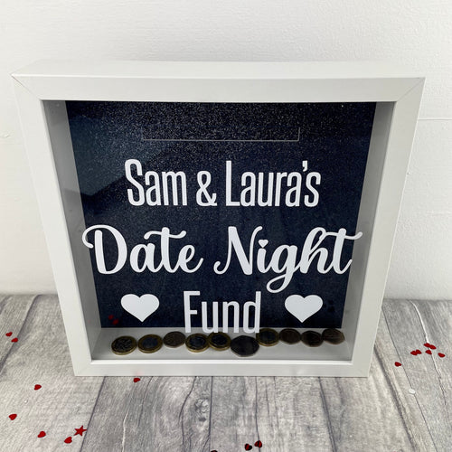 Personalised Date Night Fund Savings Money Box Couples Gift