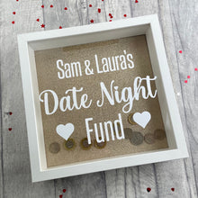 Load image into Gallery viewer, Personalised Date Night Fund Savings Money Box Couples Gift