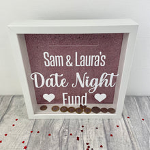 Load image into Gallery viewer, Personalised Date Night Fund Savings Money Box Couples Gift