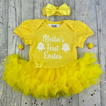 Load image into Gallery viewer, Baby Girl Personalised First Easter Tutu Romper