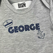 Load image into Gallery viewer, Baby Boy Summer Romper, Sailor Boat Captain - Little Secrets Clothing
