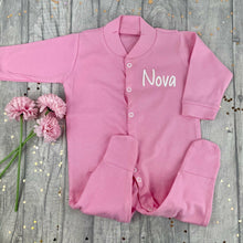 Load image into Gallery viewer, Personalised Newborn Sleepsuit Boys & Girls