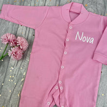 Load image into Gallery viewer, Personalised Newborn Sleepsuit Boys & Girls