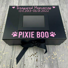 Load image into Gallery viewer, Personalised Treasured Memories Dog / Pet Photo Keepsake Memory Box