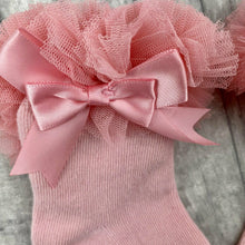 Load image into Gallery viewer, Baby Girl Ankle Tutu Socks, Pink, Black or White