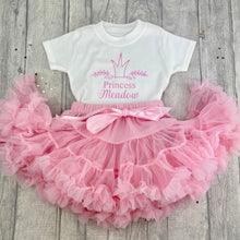 Load image into Gallery viewer, Girls Personalised Princess Pink Tutu Outfit - Little Secrets Clothing