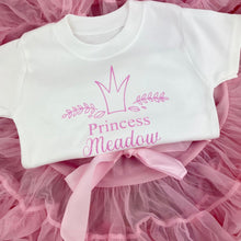 Load image into Gallery viewer, Girls Personalised Princess Pink Tutu Outfit - Little Secrets Clothing