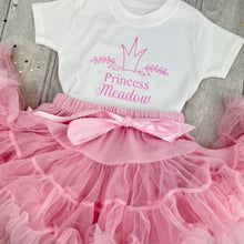 Load image into Gallery viewer, Girls Personalised Princess Pink Tutu Outfit - Little Secrets Clothing