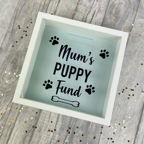 Personalised Family / Couple Puppy Dog Pet Saving Fund Money Box