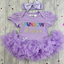 Load image into Gallery viewer, Rainbow Baby Girl Tutu Romper, New Mum Gift