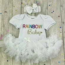 Load image into Gallery viewer, Rainbow Baby Girl Tutu Romper, New Mum Gift- Little Secrets Clothing