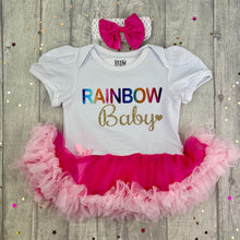 Load image into Gallery viewer, Rainbow Baby Girl Tutu Romper, New Mum Gift