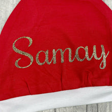 Load image into Gallery viewer, Personalised Christmas Santa Hat for toddlers and babies