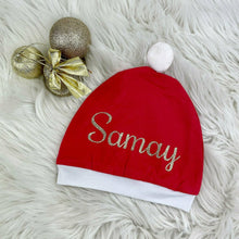 Load image into Gallery viewer, Personalised Christmas Santa Hat for toddlers and babies