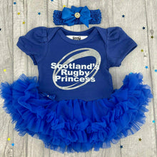 Load image into Gallery viewer, Scotland's Rugby Princess Tutu Romper