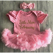 Load image into Gallery viewer, Little Miss Birthday Month Tutu Rompers - Little Secrets Clothing