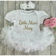 Load image into Gallery viewer, Little Miss Birthday Month Tutu Rompers - Little Secrets Clothing