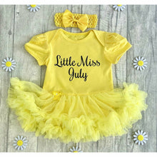 Load image into Gallery viewer, Little Miss Birthday Month Tutu Rompers - Little Secrets Clothing