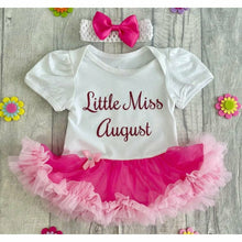 Load image into Gallery viewer, Little Miss Birthday Month Tutu Rompers - Little Secrets Clothing