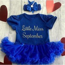 Load image into Gallery viewer, Little Miss Birthday Month Tutu Rompers - Little Secrets Clothing