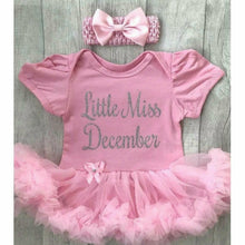 Load image into Gallery viewer, Little Miss Birthday Month Tutu Rompers - Little Secrets Clothing