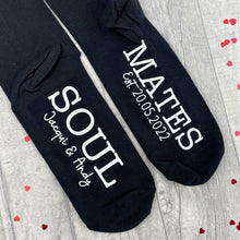 Load image into Gallery viewer, Soul Mates Personalised Valentine's Gift Anniversary Socks