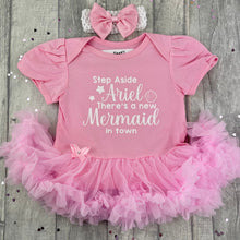 Load image into Gallery viewer, Newborn Disney Princess Tutu Romper, Ariel Mermaid Baby Girl Dress