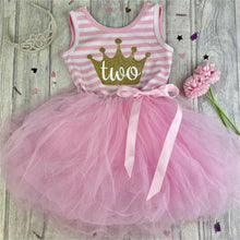 Load image into Gallery viewer, Girls Birthday Pink Tutu Dress, Summer - Little Secrets Clothing